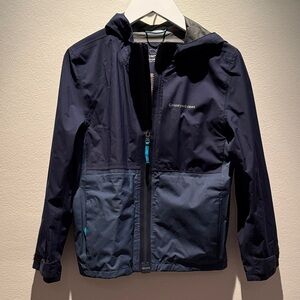 Vineyard Vines Kids Two-Tone Navy and Blue Raincoat